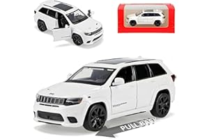Generisch Jeep Grand Cherokee WK2 Trackhawk Weiss 2010-2021 1/36 Tayumo Modell Auto mit oder ohne individiuellem Wunschkennzeichen