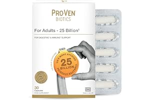 Pro-Ven Probiotics for Adults | Digestive Health & Immune System Support | 25 Billion CFU & Multivitamin Supplement | High-Strength Gut Support | 30 Capsules
