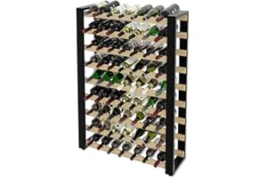 Lenmar Serie RW Weinregal aus Holz für Flaschen, LOFT, Flaschen, Wein, Flaschenregal, Kellerregal, Regale, Flaschenhalter, Weinständer … (LOFT 63, 118 x 84 x 27, 63 Flaschen)