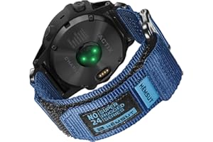 TORBOLLO Compatible con Garmin Nylon Reloj Correa Correa deportiva para fēnix/Forerunner/Approach/MARQ/quatix/D2 Series Correa de repuesto para hombre