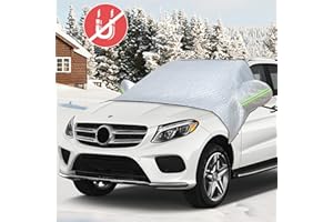 FRECOO Copertura Parabrezza Auto, Copri Parabrezza per Auto, Protezione Copri Parabrezza Auto per Inverno e Estate,Anti-Neve,UV,Gelo, Copertura del Parabrezza per Maggior Parte dei Veicoli SUV
