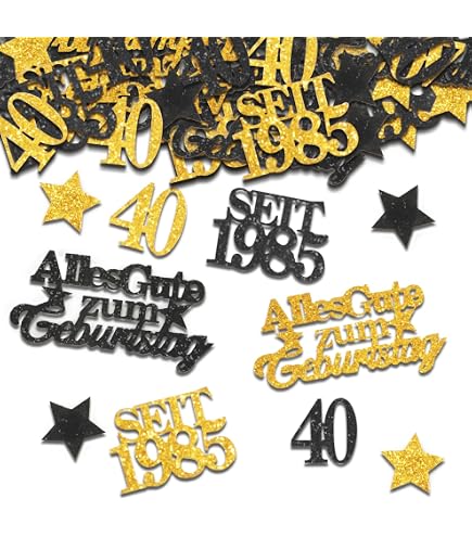 Konfetti Deko Für 50. Geburtstag – 100 Stück Tischdeko In Gold – Auch Für Goldene Hochzeit & Motto-Partys