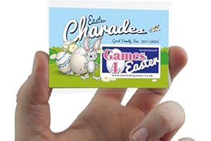 HANNAH'S GAMES Easter Charades Childrens Easter Games - 20 Spring, Eggs & Easter theme mini easter charades for family - Easter Activities for easter party ideas and gifts