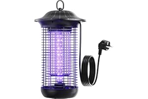 SAHARASAILOR Sahara Sailor Lámpara Antimosquitos Eléctrico, Mata Mosquitos Electrico 4000V UV Lampara Mata Insectos, Cable de 1.5 Metros de Largo, IP44 Impermeable, para Interior y Exterior