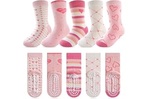 Kyopp 10 par skarpetek dla dzieci, dziewcząt i chłopców, śmieszne skarpetki, zabawne zwierzęta, bawełniane, skarpety Crew Socks na zimę/lato