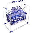 AVANI METROBUZZ Baby Swing Cradle Comfortable Sleep with Mosquito Net for 0-13 Months Infant & Toddlers, Newborn Babies (Blue)