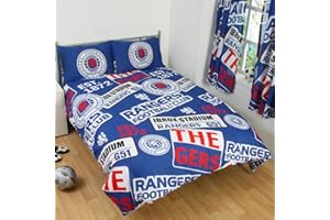 RANGERS F.C. Rangers Official Double Duvet Cover Set - Multi-Colour