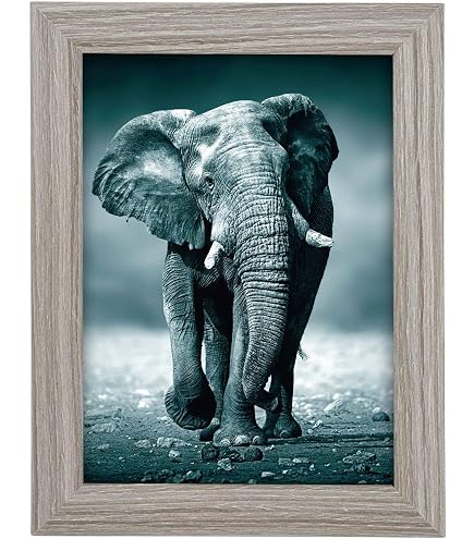 Cadre Photo Moderne En Bois MDF Blanc 18x24 Cm - Avec Verre Acrylique, Support Table Ou Mur