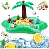 Inflatable Drink Holder 2 in 1 Floating Tray 8 Holes Large Capacity Drink Holder Pool Inflatable Drink Holder Pool Drink Hold
