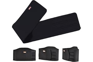 NERVE SHOP Neopren Nierengurt Motorrad Breit Damen Herren Sommer Winter Wärmer Stütze Klettverschluss Stretch - schwarz - XS-S-85 cm