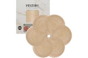 VEIZIBEE Manteles Individuales or Posavasos，Almohadilla de café Mesa de Redondos Salvamanteles Individuales de Encaje，Lavables，Antideslizantes，Cocina，Mesa de Comedor，Estilo Europeo(Kaqib, 18cm)