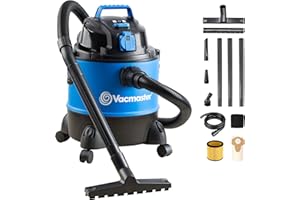‎VACMASTER Vacmaster VQ1220PFC Nass Trockensauger Waschsauger Mehrzwecksauger Industriestaubsauger für Haus, Garage, Auto inkl. Patronenfilter, Vliesfilterbeutel 1250W 20L