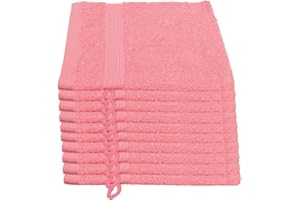 ‎JULIE JULSEN Julie Julsen 10er Pack Waschlappen 29 Farben erhältlich weich und saugstark 500gsm Öko Tex Rosa 15 x 21 cm B-Ware