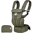 Ergobaby Omni Breeze Carrier for Newborns, from Birth to 20.4 kg, 4 Positions, SoftFlex Mesh, Ergonomic Baby Front-Inward and Back Carry Position, Olive Green