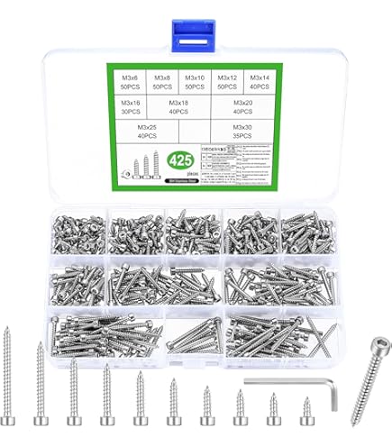 Zelftappende schroeven, roestvrijstalen zelftappende schroeven, M2/M2.5/M3/M4/M5/M6 Zwart 304 roestvrij staal zeskwab torxkop plat verzonken machineschroef M2x8mm, 50 stuks (Color : M2.5x6mm, Size