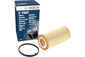Bosch P7097 Car Oil Filter - Separates Soot and Metal Particles from Engine Oil - Provides Reliable Engine Lubrication
