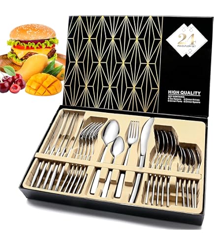 Set De Couverts Comas Atlantida – 24 Pièces – Acier Inoxydable – Neuf