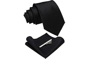 JEMYGINS Cravatta Uomo Vintage Cotone Scacchi Cravatta Multicolore con Fazzoletto e Fermacravatta