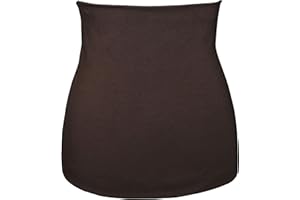 belldessa 3 in 1: Jersey - Nierenwärmer/Shirt Verlängerer/modisches Accessoire - braun einfarbig Frau M