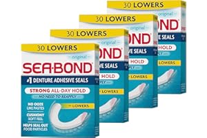 Sea Bond Original Lowers Denture Adhesive Wafers, 30 CT by Sea-Bond