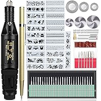 Wukong Gravierwerkzeug 81PCS, elektrischer Gravurstift mit Anreißer DIY Gravur-Gerät für Schmuck Glas Holz Metall…