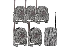 Dowesyeen Detector Movimiento Inalambrico, Detector Movimiento Caza con Alarma en Alcance hasta 300m 1 Sensor y 5 Detectores de Movimiento con Sonido y Vibración Seguimiento de Animales Alarma