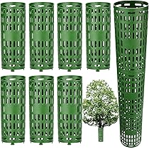 Lot De 4 Protections En Spirale Pour Tronc D’arbre - Blanc - 5x40 Cm Et 4x40 Cm - Protection Contre Rongeurs, Cerfs, Lapins Et Tondeuses