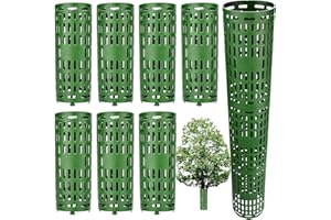 LZMDISU Tree Trunk Protector Guard - 7 Pack Heavy Duty Expandable Tree Protectors from Trimmers, Mowers, Animals, Easy to Use, Perfect for Saplings and Fruit Trees