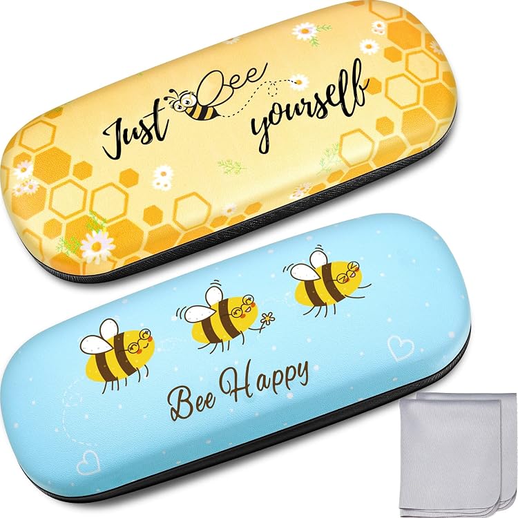 VON LILIENFELD Brillenetui Mit Mikrofaser-Putztuch – Stabiles Hardcase Im Kunst-Design