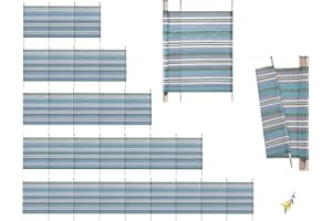 Abaseen Windbreak, Extra Tall Colorful Wind Break for Camping, Caravan, Festival and Beach Windbreaker Sun Shelter Garden Screen