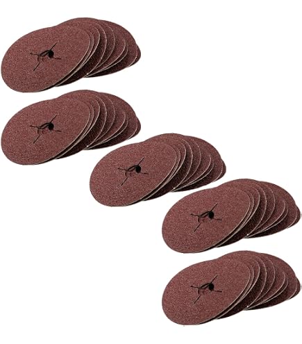 10x Faser-Schleifscheiben 115mm Körnung 60 - Für  Produktbild-Vorschau 2