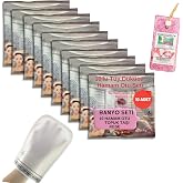 Ebitkisel 10 Paket Hamam Otu Toz T&uuml;y D&ouml;k&uuml;c&uuml; + Hamam Kesesi + Topuk Taşı Banyo Seti
