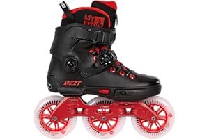 ‎POWERSLIDE Powerslide Inline Skate Next Black Red 110, für Urban und Fitness, für Damen und Herren