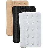 Yarbar Donne Estensioni Reggiseno 5 Ganci Bra Extender Estensore Estensione Bra Reggipetto Cinturino Gancio, 3 Pezzi