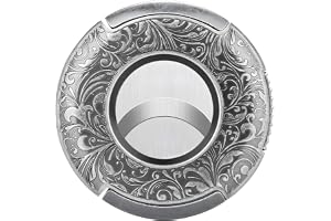 Tressify kanonmetall cigarrskärare med presentask, rostfritt stål guillotin cigarrskärare, 25 mm håldiameter, dubbel skäregg