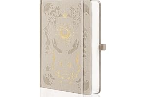 MGGAO Cuaderno rayado para mujeres y hombres, diarios para escribir, cuaderno de rayas universitarias estéticas A5 para el trabajo, viajes, escuela, 318 páginas numeradas, 5.8 x 8.4 pulgadas