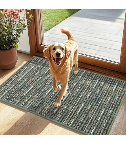 Turtle Mat Tappetino Assorbente Per Interni 40x60 Cm Grigio, Antiscivolo Con Supporto Multi-Grip, Made In UK