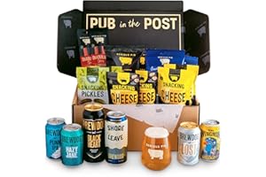 Serious Pig + Brewdog 'Big Night In' Craft Beer and Snacks Gift Hamper with Glassware and Tasting Notes (19 Pack)