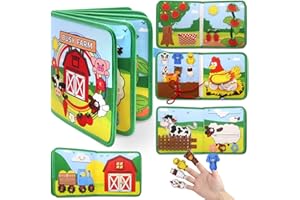 Meafeng Montessori 1 año-Busy Board Libro Interactivo Juguetes Montessori para Niños 1 2 3 años-Quiet Book Sensorial Educativos Regalos Cumpleaños