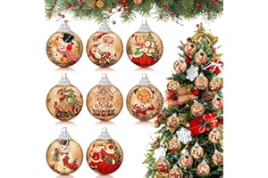 EYEZEEPTION Weihnachtskugeln Ornamente, 16 Stücke 6CM Christbaumkugeln Deko Christmas Kugel Weihnachtsbaumkugeln Weihnachtsbaum Deko, Weihnachtskugel-Set Weihnachtsball Baumschmuck Weihnachten Christbaumkugeln