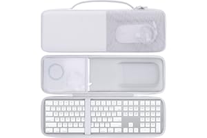 Aenllosi Harte Tasche Hülle für Apple Magic Keyboard mit Ziffernblock und Magic Mouse/Magic Trackpad, Nur Tasche