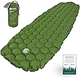 Ecotek Outdoors Hybern8 Ultralight Inflatable Sleeping Pad for Hiking Backpacking and Camping - Contoured FlexCell Design - Perfect for Sleeping Bags and Hammocks (Evergreen)