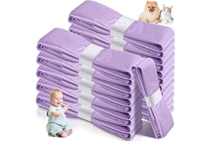 SAMAMOCA 12 Stück Windeleimer Nachfüllkassetten,4,5m Reißfest & Geruchsdicht,Kompatibel mit Tommee Tippee,Angelcare,LitterLocker,Spross,Windeleimer Nachfüllfolie für Katzenstreuentsorgung,Lila