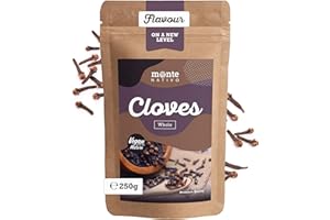 Cloves whole Monte Nativo (250g) - Dried Cloves whole - 100 % natural and aromatic - Clove as Mulled Wine Spice - For Cooking and Chai - Dried Spices