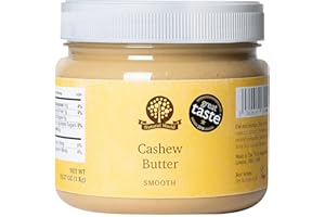 Nutural World - Smooth Cashew Nut Butter (1kg) - Great Taste Award Winner - 100% pure single ingredient
