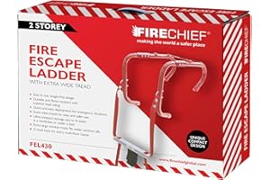 FIRECHIEF 2 Storey Fire Escape Ladder – 14.1ft 4.30m Long - 300mm Wide Foot Hold
