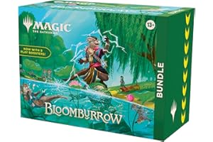 MAGIC THE GATHERING Magic: The Gathering Bloomburrow Bundle - 9 Play Boosters, 30 Land cards + Exclusive Accessories (English Version)