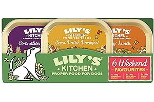 Lily's Kitchen Natural Adult Wet Dog Food Trays Weekend Favourites Mixed Pack 6 x 150g