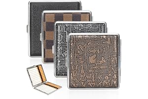 4 stycken cigarettfodral i metall cigarettbox cigarett fodral för 20 cigaretter cigarettfodral för kvinnor män byxor och skjo