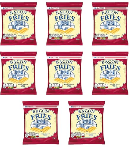 Smiths Bacon Fries – 24 Bags – The Classic British Bacon Snack